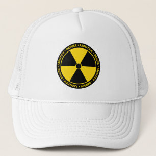 Camionero Gorra del símbolo de la radiación