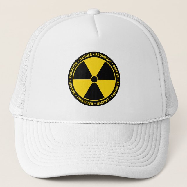 Camionero Gorra del símbolo de la radiación (Anverso)