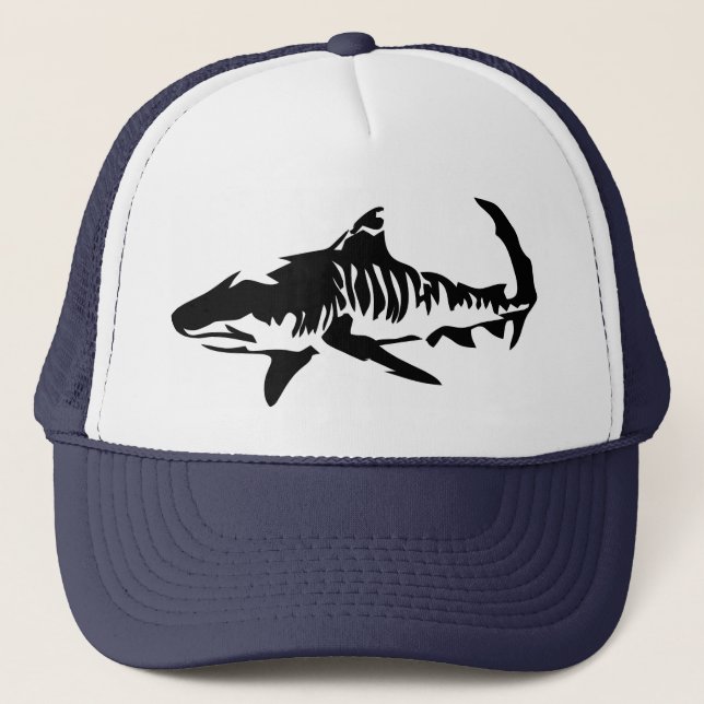 Camionero Gorra del tiburón de tigre (Anverso)