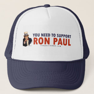 Camionero Gorra del tío Sam de Ron Paul