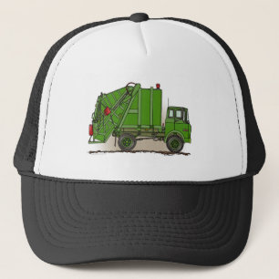 Camionero Gorra del verde del camión de basura