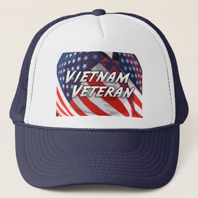 Camionero Gorra del veterano de Vietnam (Anverso)