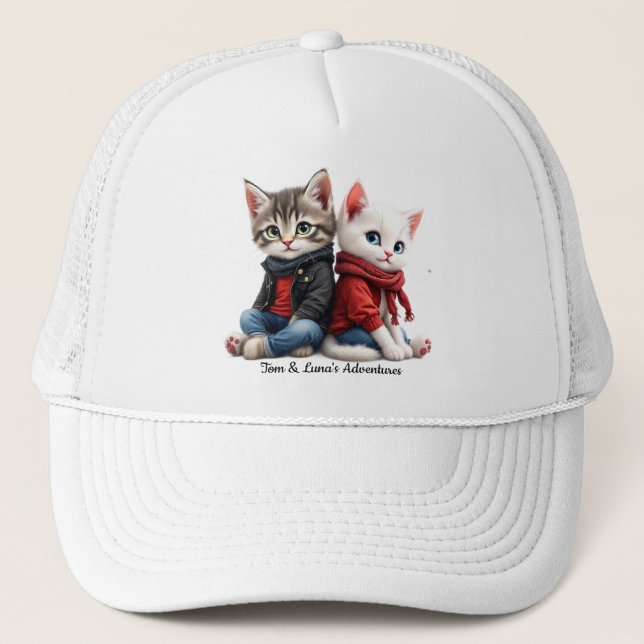 Camionero Gorra diaria de Tom y Luna: béisbol de pareja de g (Anverso)