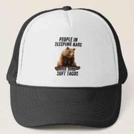 Camionero Gorra divertida de oso de camping - humor de perso