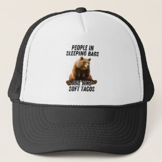 Camionero Gorra divertida de oso de camping - humor de perso