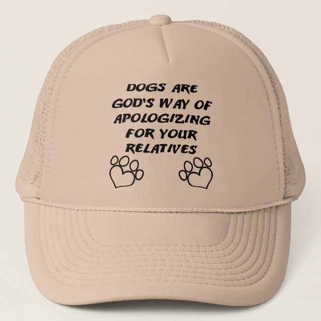 Camionero Gorra divertida regalo de perro de Dios (Anverso)