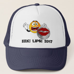 Camionero Gorra divertido de 2017 eclipses: ¡EEK! ¡Labios!