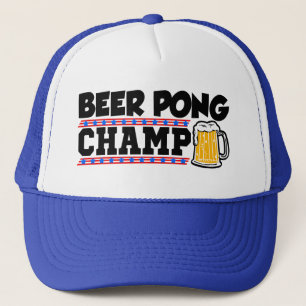 Camionero Gorra divertido del campeón de Pong de la cerveza