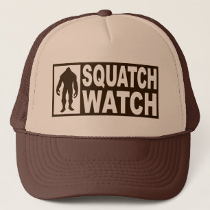 Camionero Gorra divertido del RELOJ de SQUATCH - Bigfoot que