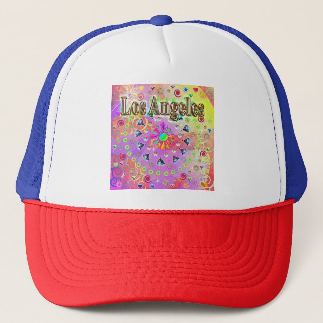 Camionero Gorra dorado afortunado de Los Ángeles (Anverso)