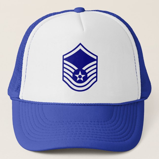 Camionero Gorra espeso de MSgt de la fuerza aérea (Anverso)