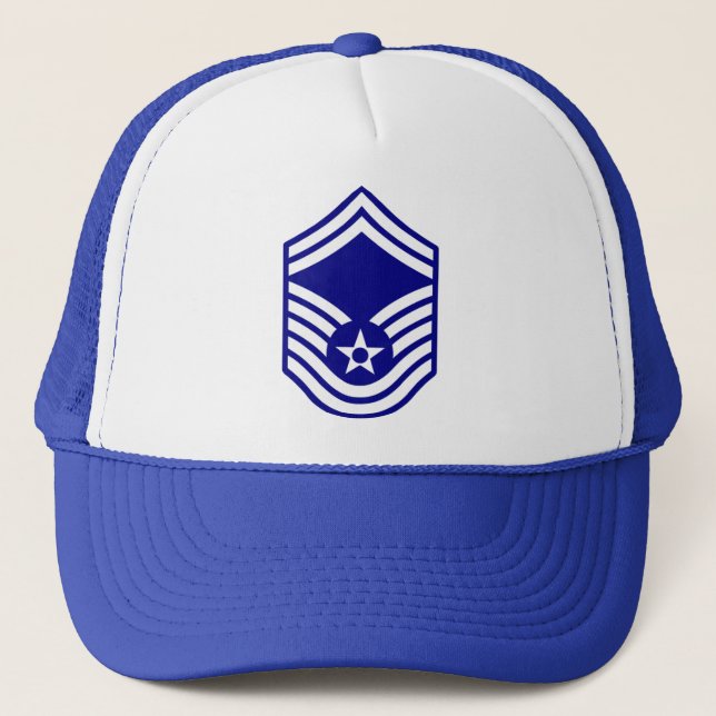 Camionero Gorra espeso de SMSgt de la fuerza aérea (Anverso)
