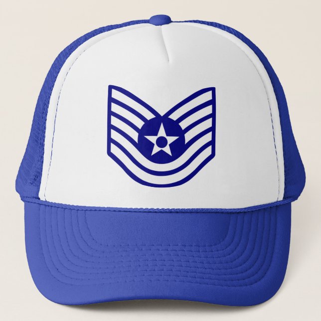 Camionero Gorra espeso de TSgt de la fuerza aérea (Anverso)