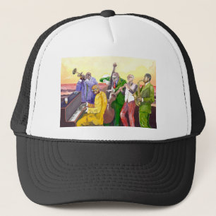 Camionero Gorra estupendo de la banda de jazz