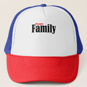 Camionero Gorra feliz de casamiento de la familia Famille -