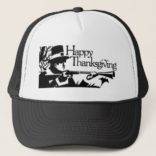 Camionero Gorra feliz de la acción de gracias