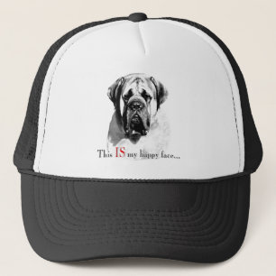 Camionero Gorra feliz de la cara del mastín
