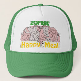 Camionero Gorra feliz de la comida del zombi