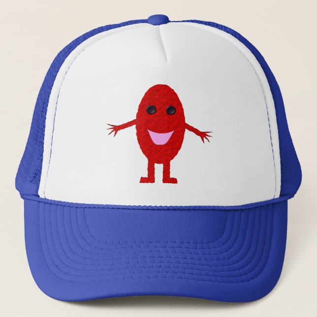 Camionero Gorra feliz de la uva roja (Anverso)