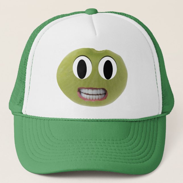 Camionero Gorra feliz sonriente de la haba de Lima (Anverso)