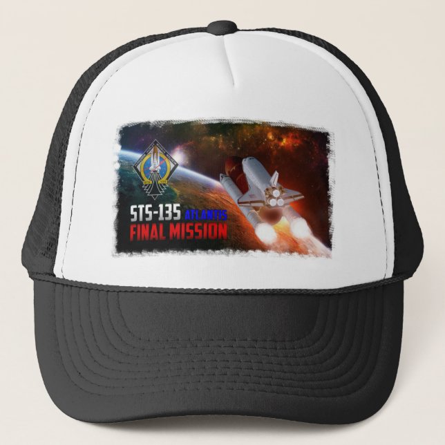Camionero Gorra final de la misión de la Atlántida del (Anverso)