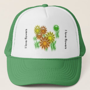 Camionero Gorra - Flores de neón