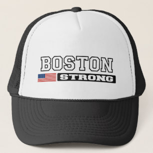 Camionero Gorra FUERTE de la bandera de BOSTON LOS E.E.U.U.