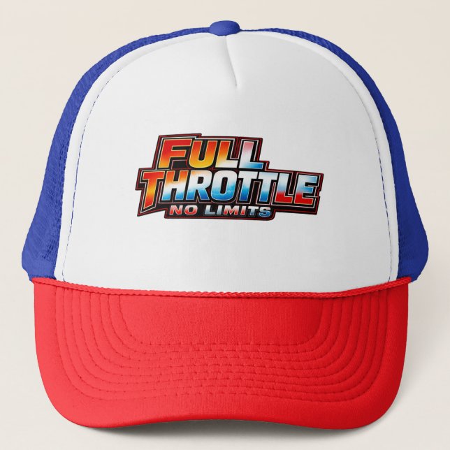 Camionero Gorra Full Throttle sin límites - Gorra de carrera (Anverso)
