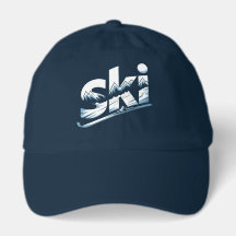Gorra Gráfica de Montaña de Esquí – Gorra de Depor