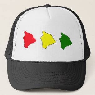 Camionero gorra grande de la isla del rasta
