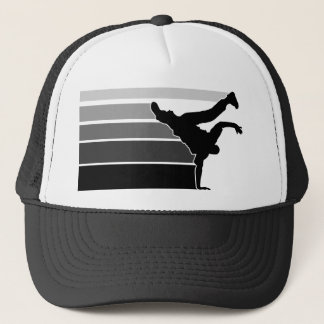 Camionero Gorra gris del negro de la pendiente de BBOY