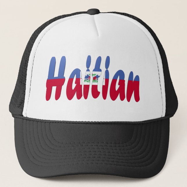 Camionero Gorra haitiano de la bandera (Anverso)