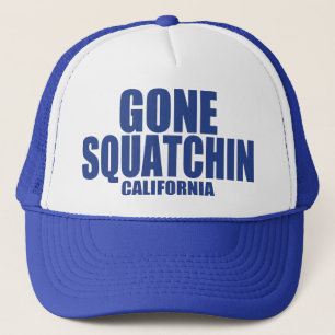 Camionero Gorra IDO de SQUATCHIN California (azul)
