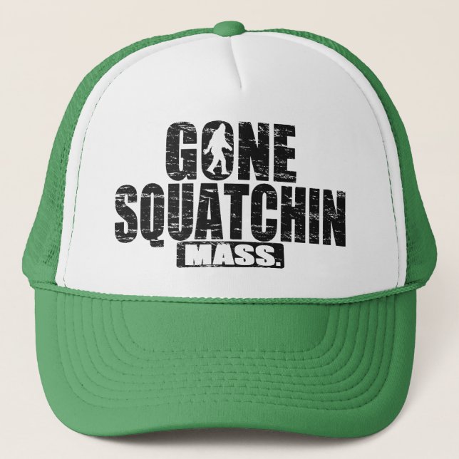 Camionero Gorra IDO de SQUATCHIN Massachusetts Sasquatch (Anverso)