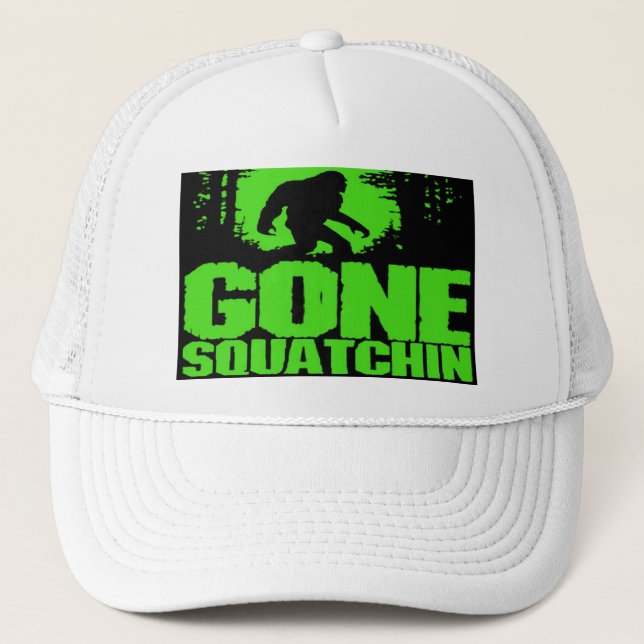 Camionero Gorra ido divertido de Squatchin - edición de New (Anverso)
