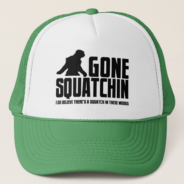 Camionero Gorra IDO divertido de SQUATCHIN para los (Anverso)