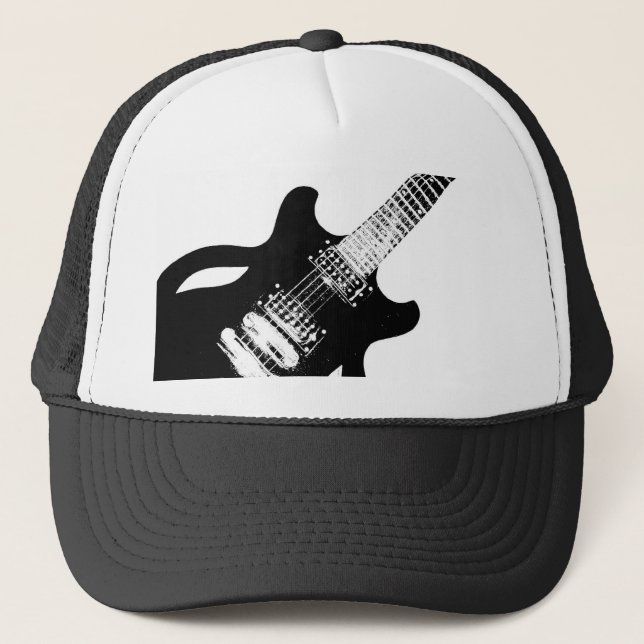 Camionero Gorra inclinado de la guitarra (Anverso)