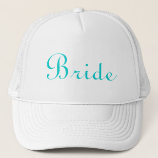 Camionero Gorra indicado con letras verde azulado de la