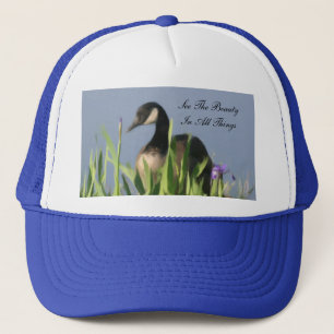 Camionero Gorra inspirador de la belleza salvaje del ganso