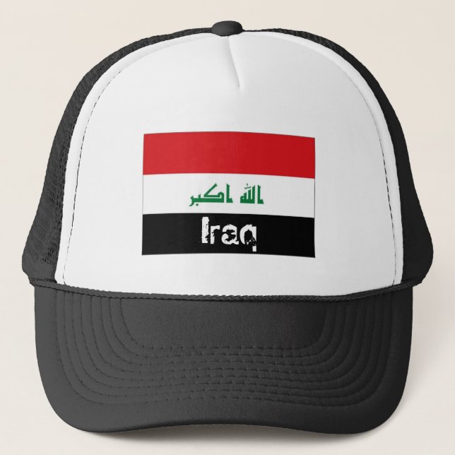 Camionero Gorra iraquí del recuerdo de la bandera de Iraq (Anverso)