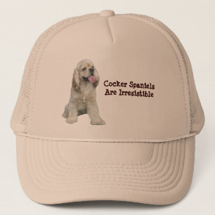 Camionero Gorra irresistible de cocker spaniel