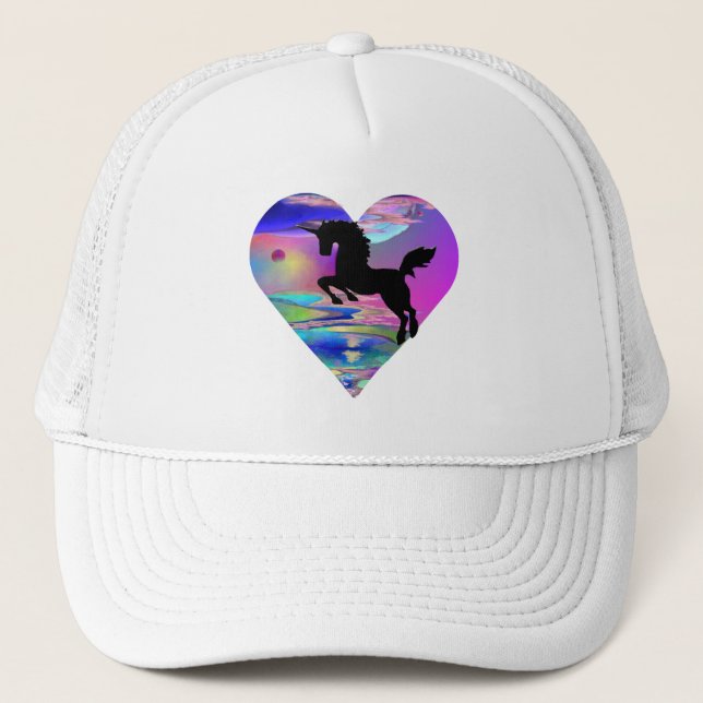 Camionero Gorra irresistible del arte del unicornio de (Anverso)