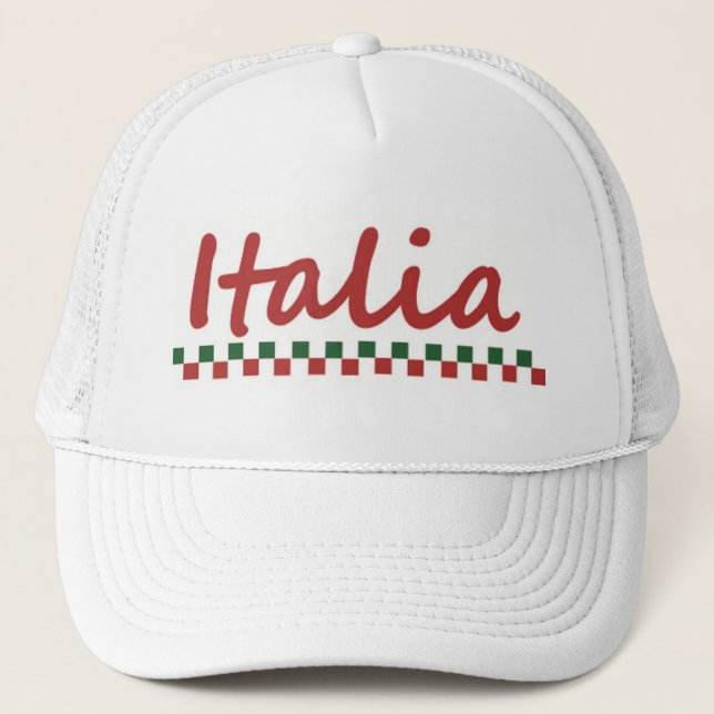 Camionero Gorra italiano de Italia del orgullo (Anverso)