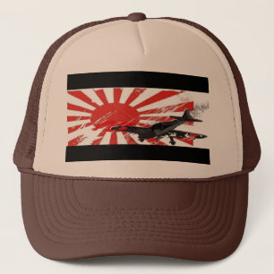 Camionero Gorra japonés de la bandera del sol naciente del