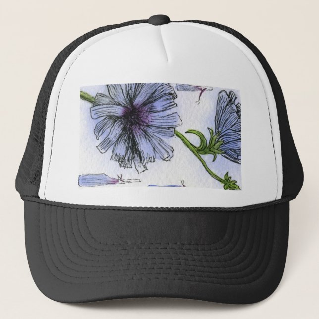 Camionero Gorra Jardín de Flores (Anverso)