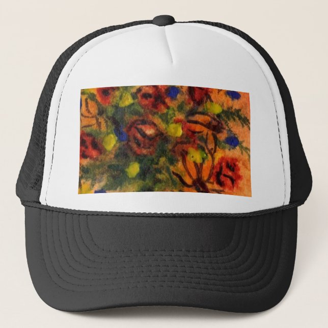 Camionero Gorra Jardín de Flores (Anverso)