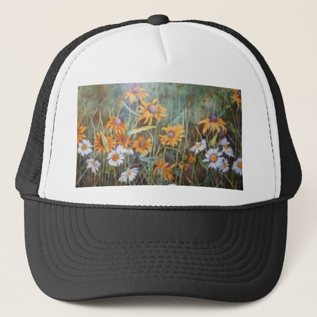 Camionero Gorra Jardín de Flores (Anverso)