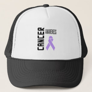Camionero Gorra Lavanda de Concienciación sobre el Cáncer (t