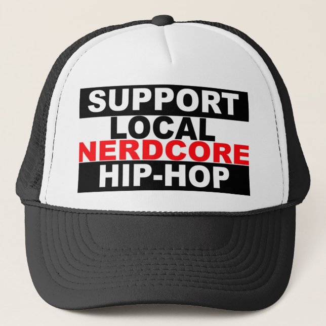 Camionero Gorra local del hip-hop de Nerdcore de la ayuda (Anverso)