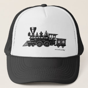 Camionero Gorra locomotor del arte gráfico del motor de